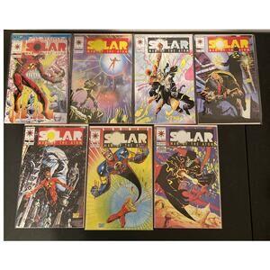 Valiant Comic Book Lot Solar Man Of The Atom (7) 13-14-15-16-22-23-25 High Grade